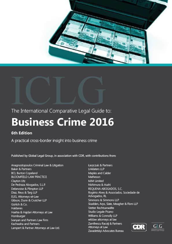 Carlos Requena | Abogado Penalista | 6th Edition Business Crime 2016
