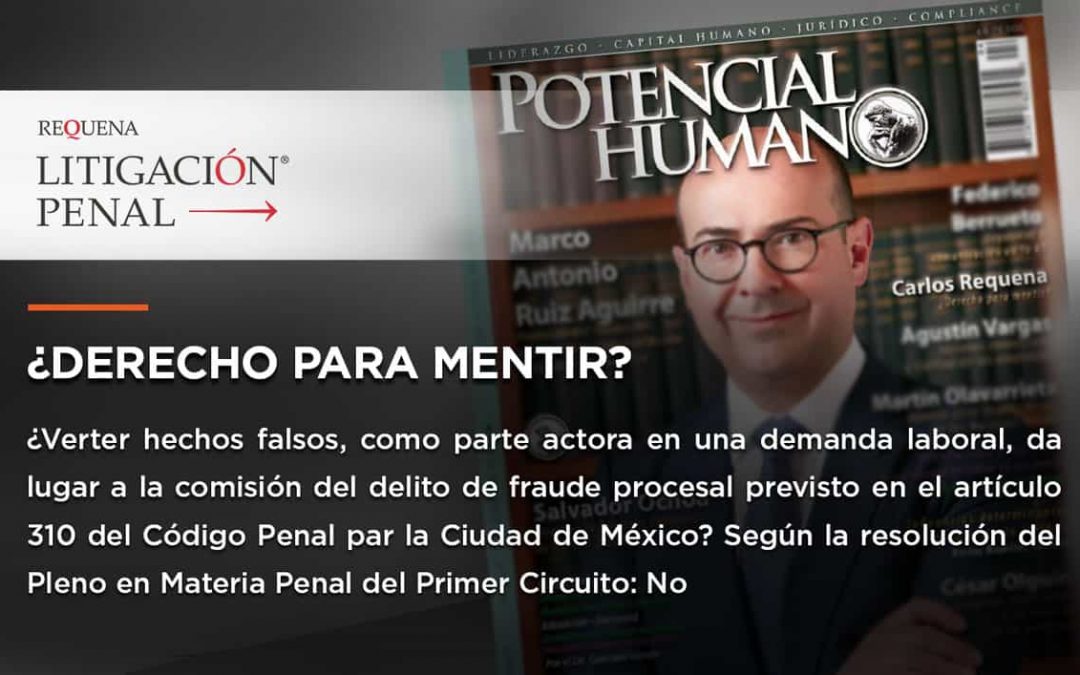 Derecho para mentir